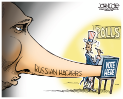 RUSSIA HACKS US ELECTION by John Cole