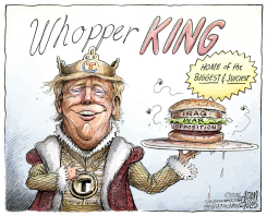 TRUMP WHOPPERS by Adam Zyglis