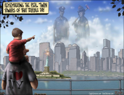 911 MEMORIAL CARTOON by Sean Delonas