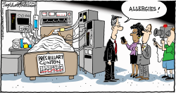 HILLARY PNEUMONIA by Bob Englehart