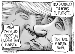 BESO TRUMP PUTIN by Daryl Cagle