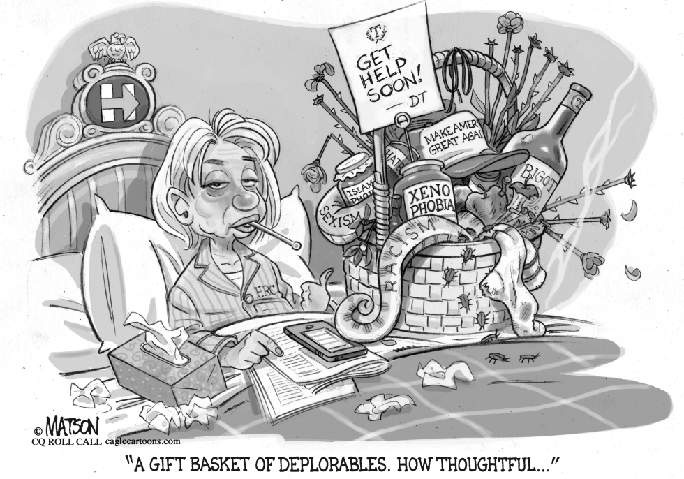  GIFT BASKET OF DEPLORABLES FOR SICK HILLARY by RJ Matson