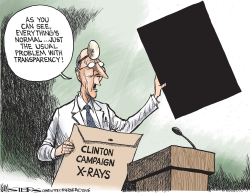 CLINTONS X-RAYS by Kevin Siers