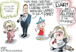 SICK HILLARY by Pat Bagley