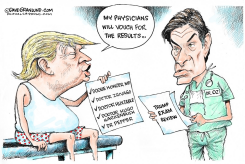 TRUMP MEDICAL EXAM by Dave Granlund