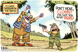 CLOWN SIGHTING by Rick McKee