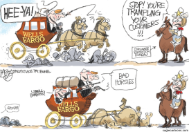 WELLS FARGO WEENIE WAGON by Pat Bagley