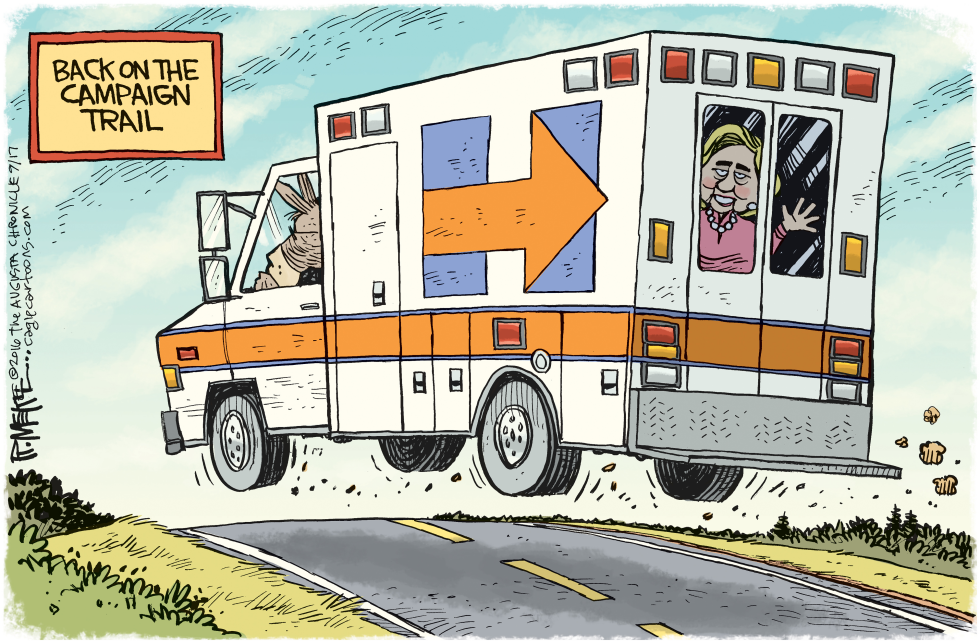  HILLARY AMBULANCE by Rick McKee