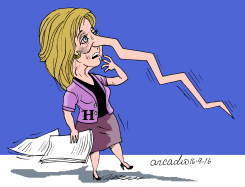 HILLARY TODAY - LA HILLARY DE HOY by Arcadio Esquivel