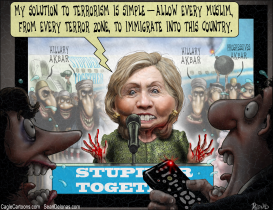 HILLARY SOLUTION TERRORISM  by Sean Delonas