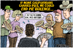 LOCAL-CA ENDING PIE VIOLENCE by Wolverton