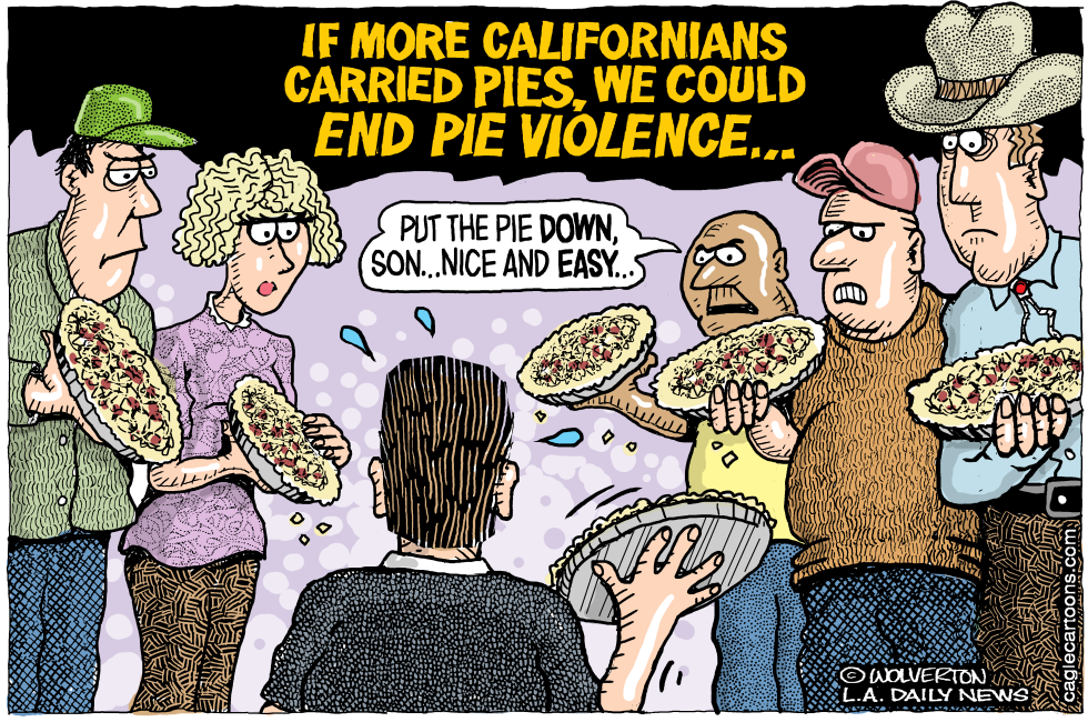  LOCAL-CA ENDING PIE VIOLENCE by Wolverton