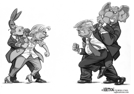 CLINTON AND TRUMP READY TO DEBATE by RJ Matson