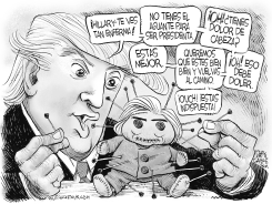 TRUM Y LA MUñECA VUDU DE HILLARY by Daryl Cagle