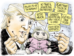 TRUM Y LA MUñECA VUDU DE HILLARY  by Daryl Cagle