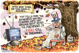 DEBATE - RIP SAM WINKLE by Rick McKee