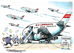 9/11 LAWSUITS VS SAUDIS by Dave Granlund