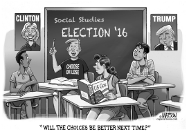 FIRST TIME VOTERS IN SOCIAL STUDIES CLASS by RJ Matson