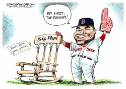 ORTIZ RETIRING FROM RED SOX by Dave Granlund