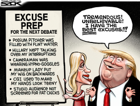 TRUMP EXCUSES by Steve Sack