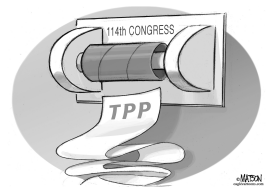 114TH CONGRESS AND TPP TRADE BILL by RJ Matson