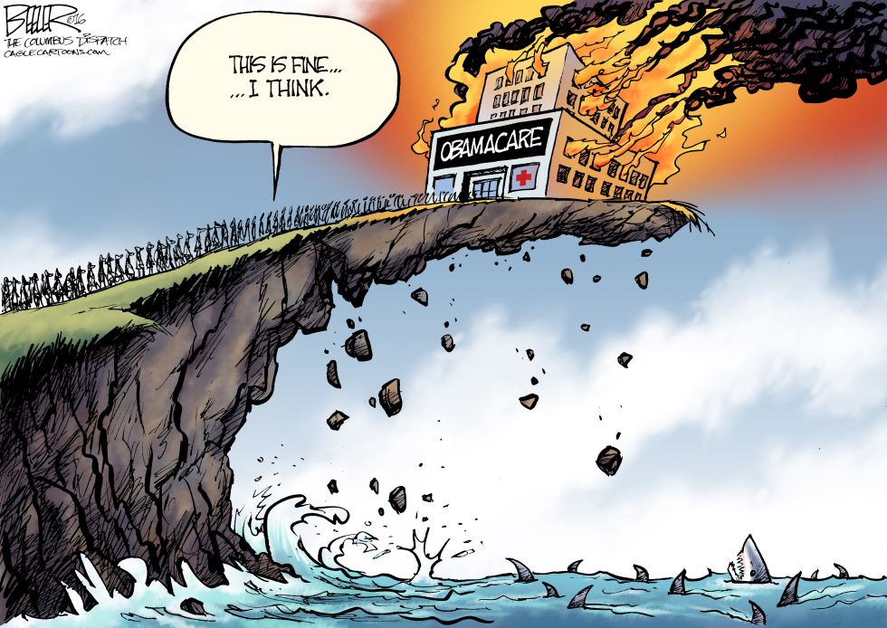  OBAMACARE DISASTER by Nate Beeler