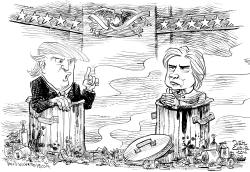 BASURA DEL DEBATE PRESIDENCIAL by Daryl Cagle