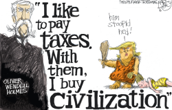 TROGLODYTE TRUMP by Pat Bagley