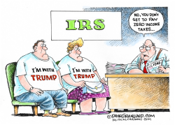 TRUMP INCOME TAXES by Dave Granlund