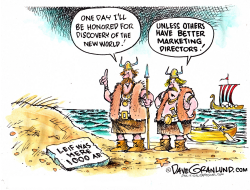 COLUMBUS VS VIKINGS by Dave Granlund