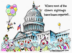 CLOWN SIGHTINGS by Dave Granlund