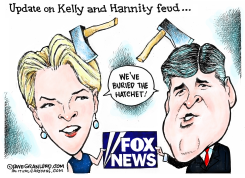 KELLY AND HANNITY FEUD by Dave Granlund