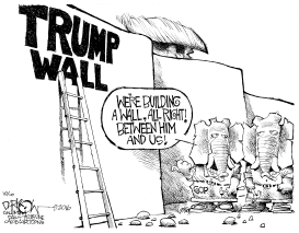 WALLING OFF TRUMP by John Darkow