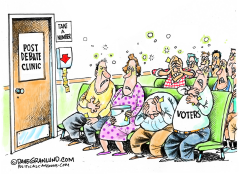 POST DEBATE CLINIC by Dave Granlund