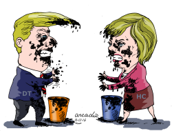 TRUMP VS HILLARY by Arcadio Esquivel