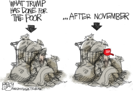 CHARITABLE TRUMP by Pat Bagley