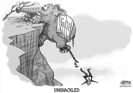 TRUMP UNSHACKLED FROM GOP by RJ Matson