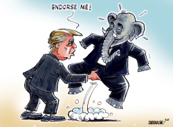 TRUMP GRABS GOP by Sabir Nazar