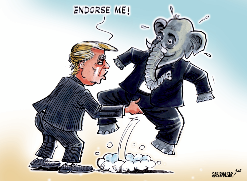  TRUMP GRABS GOP by Sabir Nazar