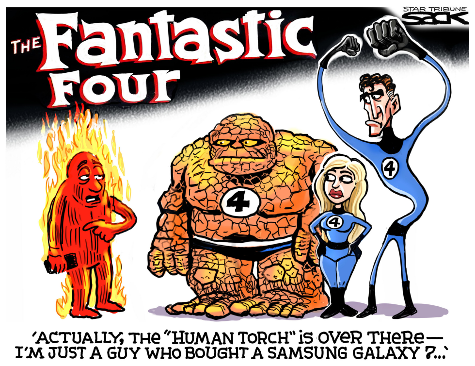  FANTASTIC FOUR FIRE by Steve Sack