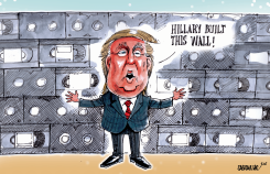 HILLARY BUILT THIS WALL by Sabir Nazar