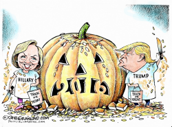 ELECTION 2016 TRICK OR TREAT by Dave Granlund