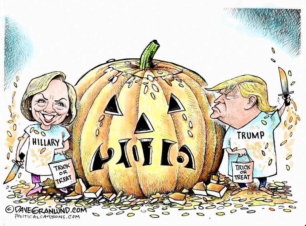  ELECTION 2016 TRICK OR TREAT by Dave Granlund