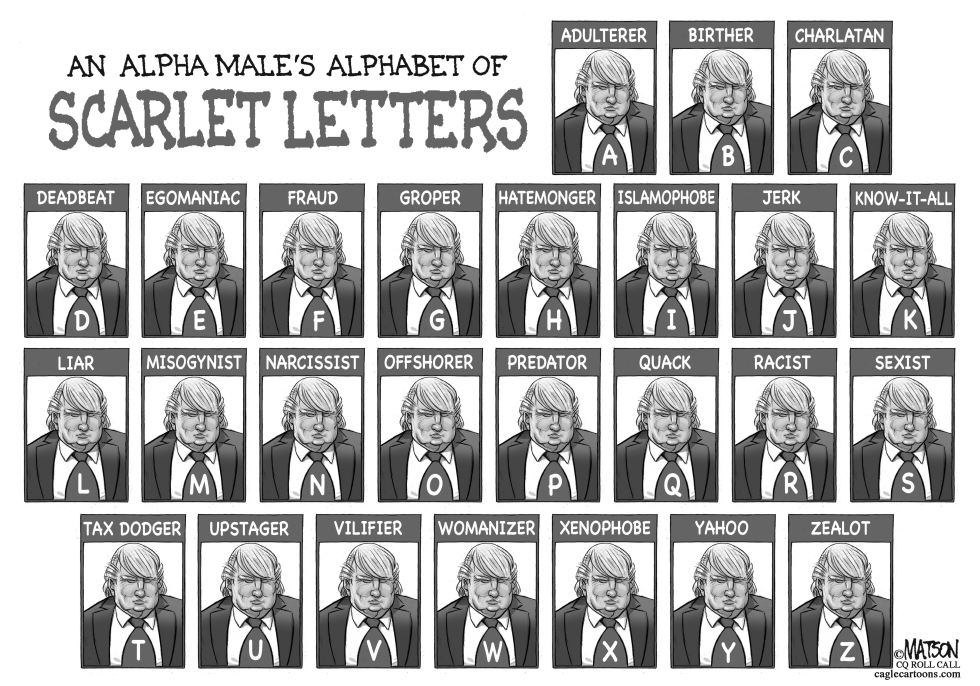  THE TRUMP SCARLET LETTERS by RJ Matson