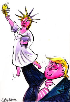 TRUMP AND LIBERTY by Christo Komarnitski