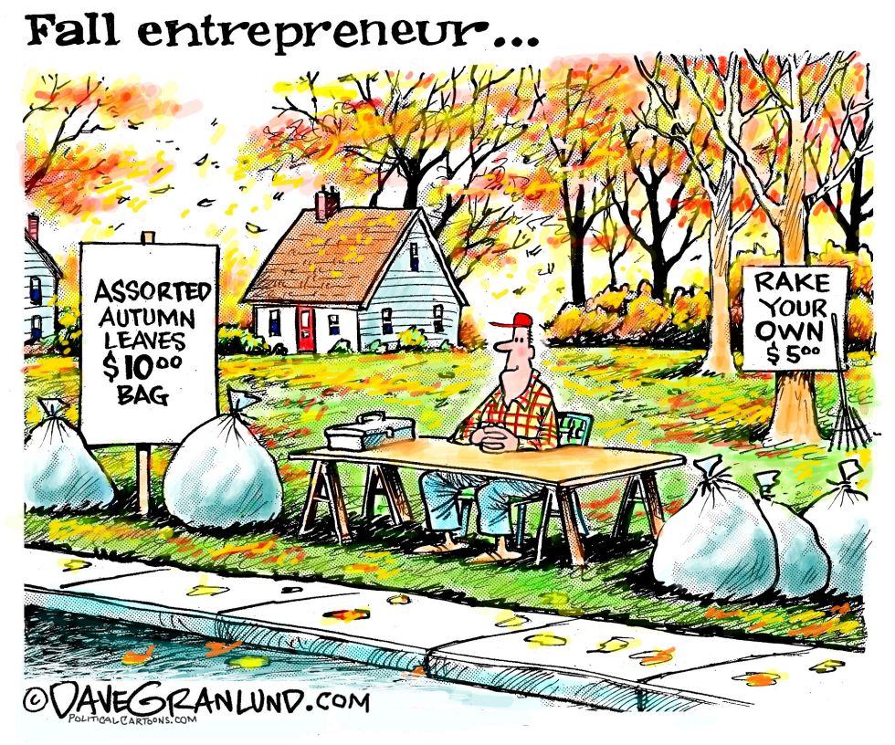  AUTUMN LEAVES by Dave Granlund