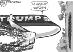 TRUMP SE ESTRELLA by Pat Bagley