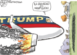 TRUMP SE ESTRELLA  by Pat Bagley