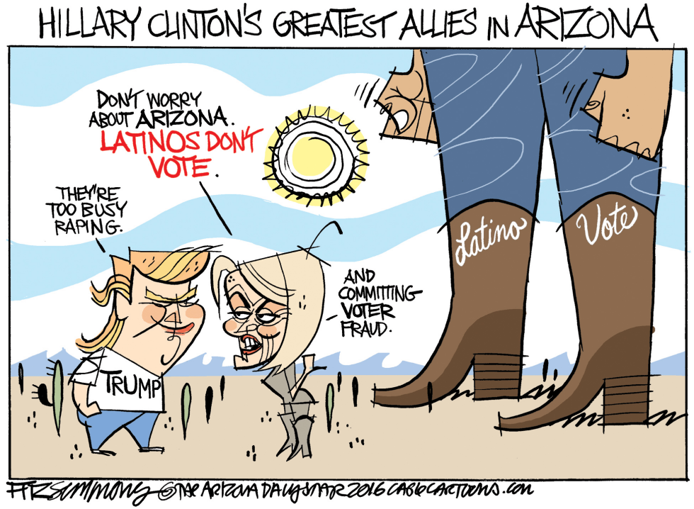  ARIZONA AND TRUMP by David Fitzsimmons