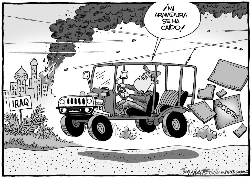  POPULARIDAD DE BUSH by Bob Englehart